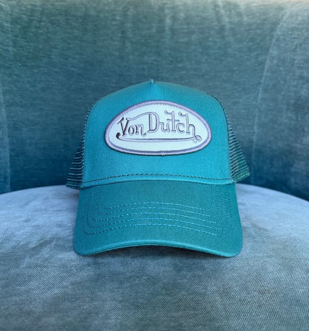 Von Dutch Teal Trucker Hat - Brand New with Tags